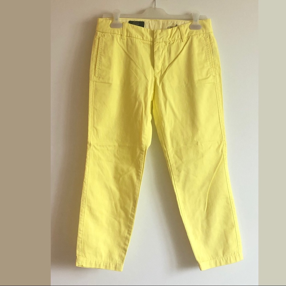 **100% COTTON**J CREW BRIGHT YELLOW SCOUT CHINOS - Picture 2 of 10